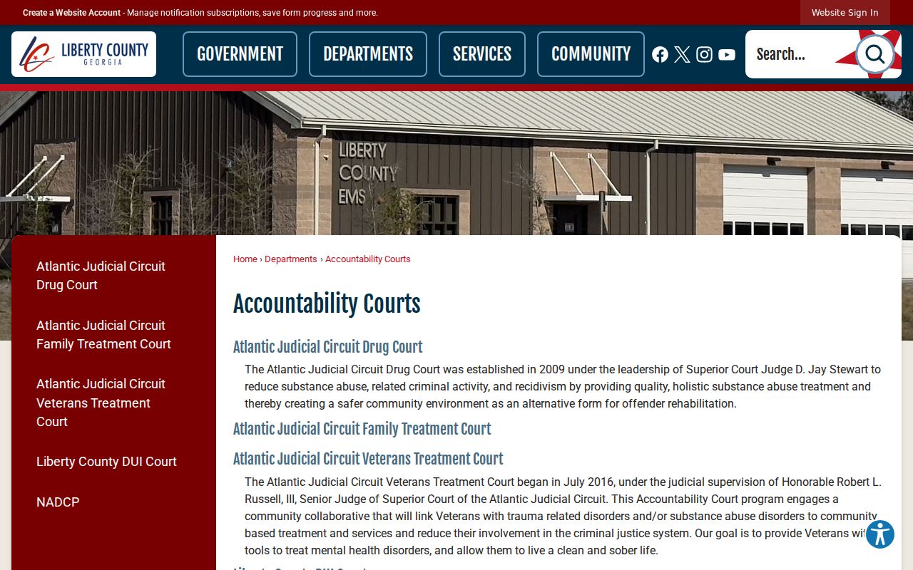 Liberty County criminal court case accountability courts