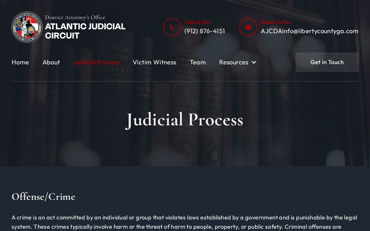 Liberty County criminal court case District Attorney process