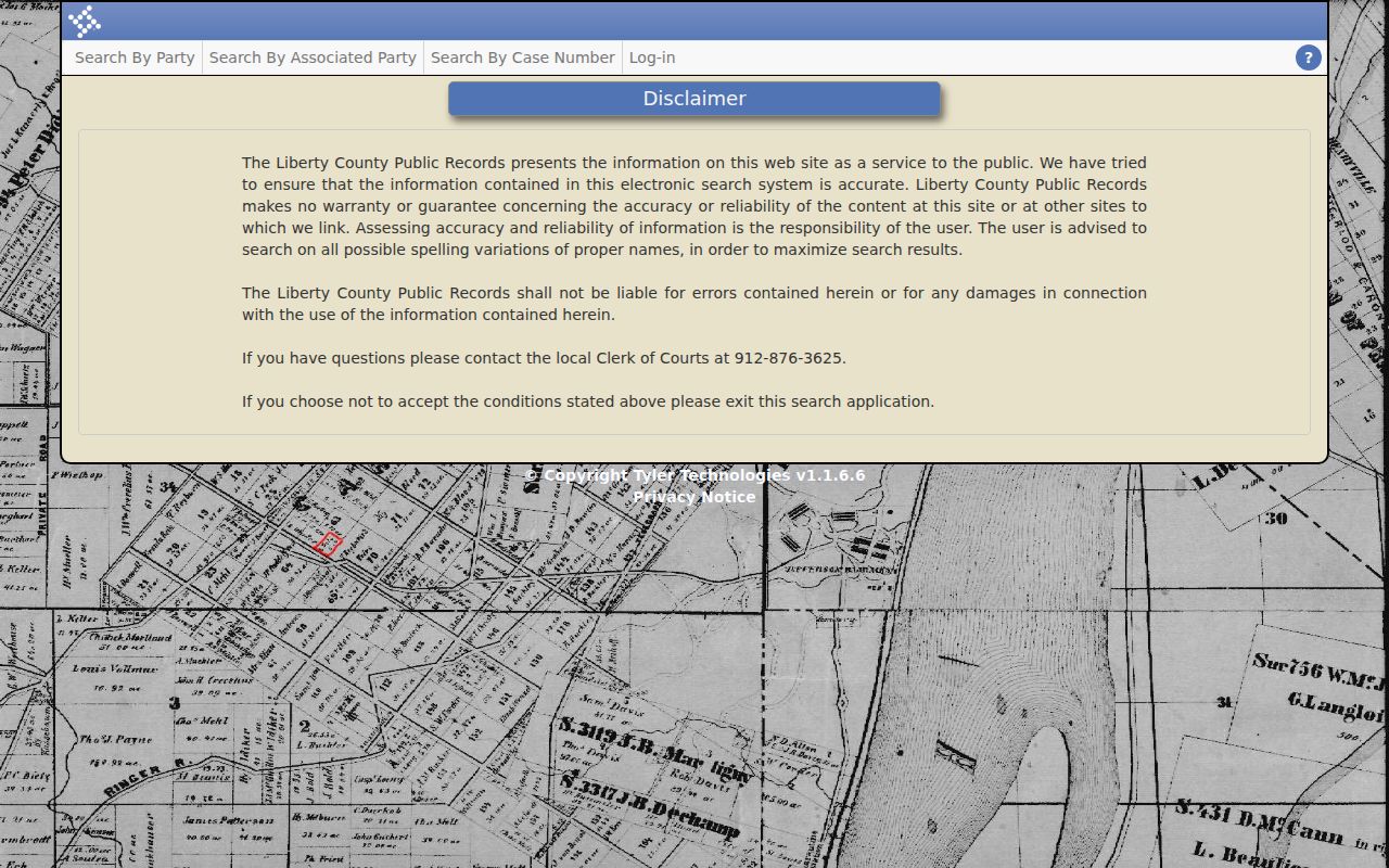 Liberty County criminal court case Tyler search gateway