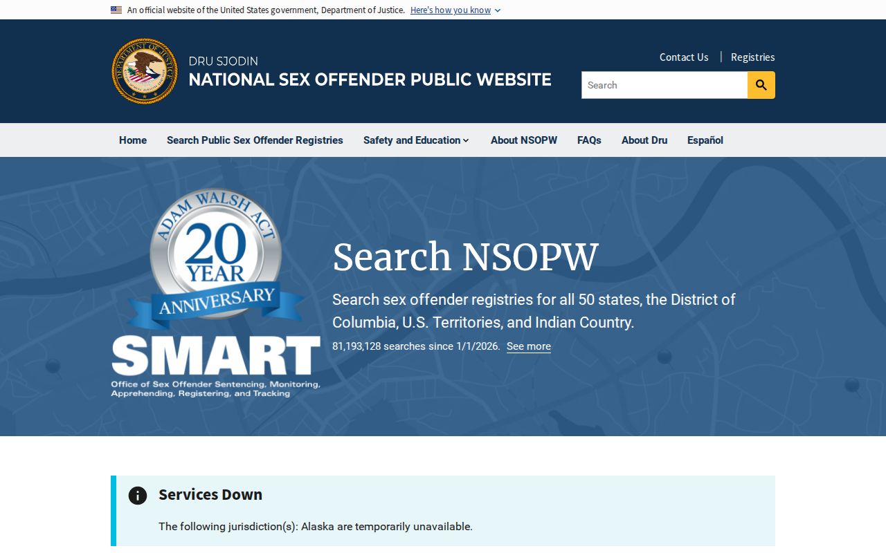 Liberty County sex offender search with national registry